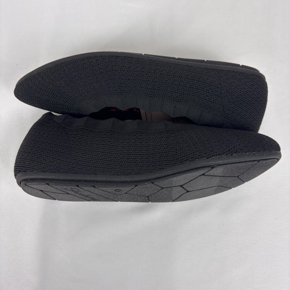 Cleo's by Skechers Flats Wide Fit Air Cooled Memory Foam Shoes Black Size 7 Wide - Picture 8 of 14